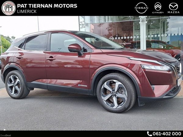 Nissan Qashqai SUV, Petrol Hybrid, 2024, Red