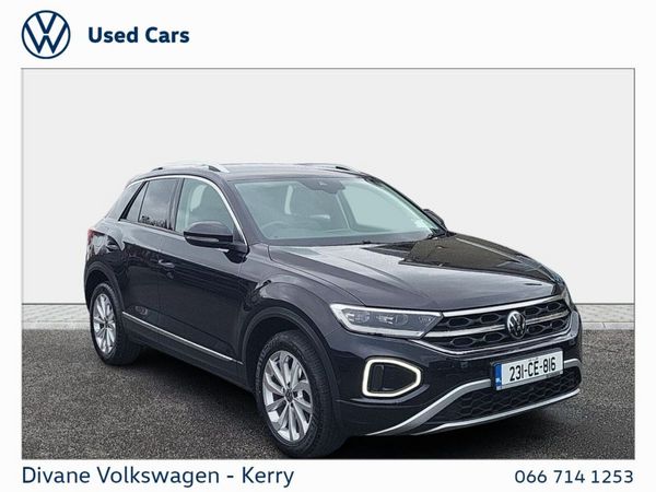Volkswagen T-Roc SUV, Petrol, 2023, Black