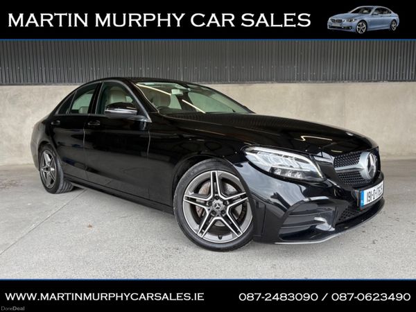 Mercedes-Benz C-Class Saloon, Petrol Hybrid, 2019, Black