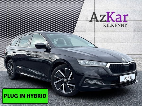 Skoda Octavia Estate, Petrol Plug-in Hybrid, 2021, Black
