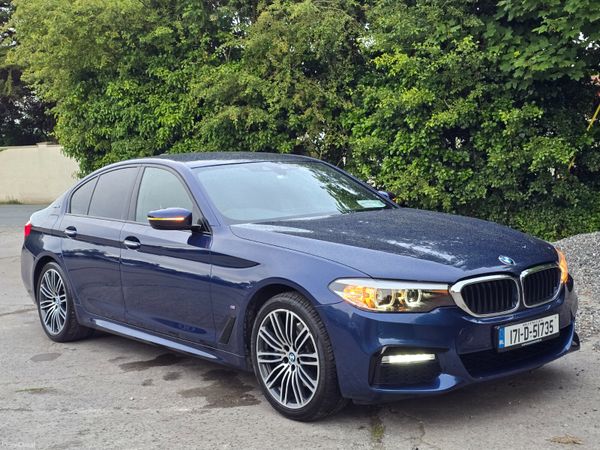 BMW 5-Series Saloon, Petrol Plug-in Hybrid, 2017, Blue