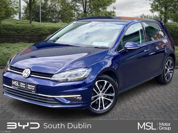 Volkswagen Golf Hatchback, Petrol, 2019, Blue