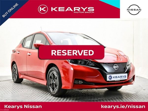 Nissan Leaf Hatchback, Electric, 2023, Red