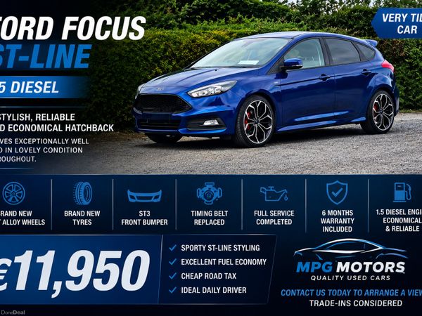 Ford Focus Hatchback, Diesel, 2017, Blue