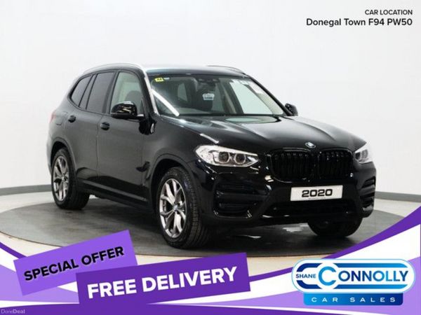 BMW X3 SUV, Petrol Hybrid, 2020, Black