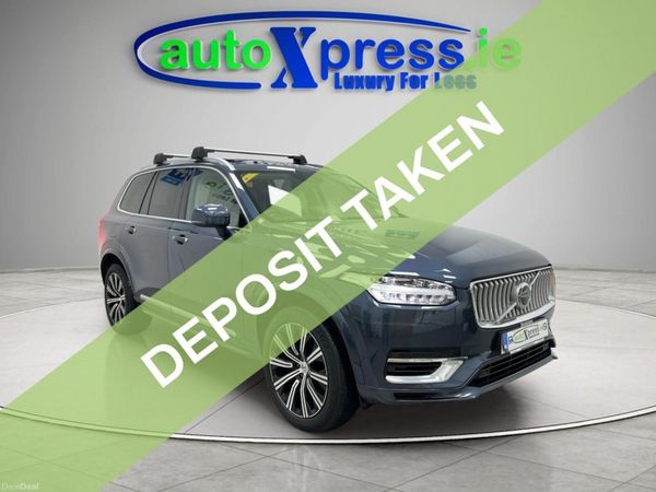 Volvo XC90 SUV, Petrol Plug-in Hybrid, 2021, Blue