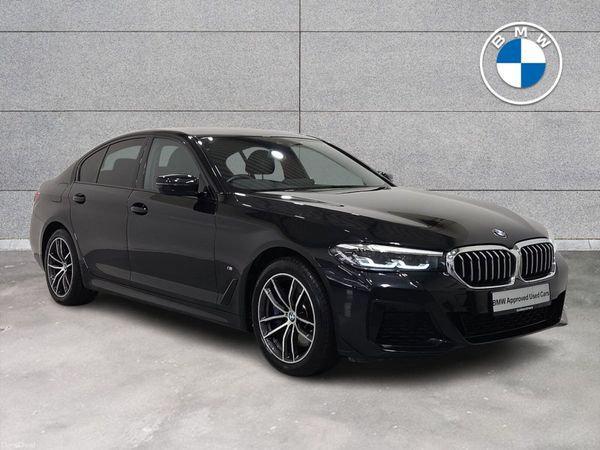 BMW 5-Series Saloon, Petrol Plug-in Hybrid, 2021, Black