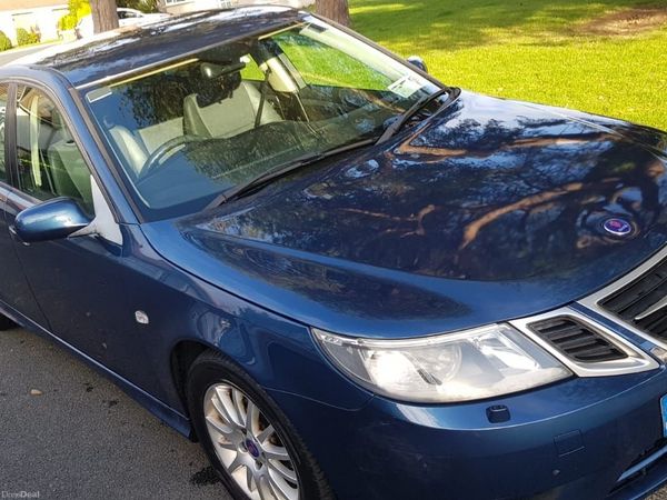 Saab 9-3 Saloon, Ethanol Petrol, 2008, Blue