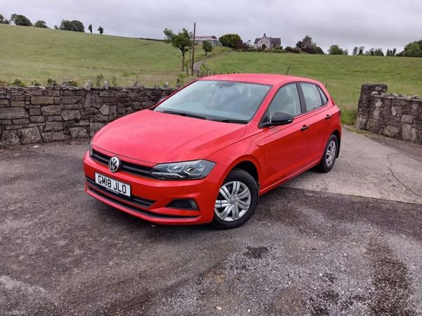 Volkswagen Polo Hatchback, Petrol, 2018, Red