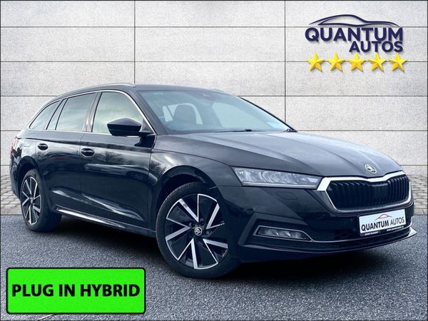 Skoda Octavia Estate, Petrol Plug-in Hybrid, 2021, Black