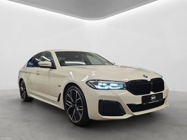 BMW 5-Series Saloon, Petrol Plug-in Hybrid, 2023, White