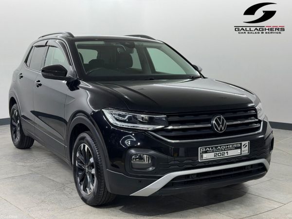 Volkswagen T-Cross Hatchback, Petrol, 2021, Black