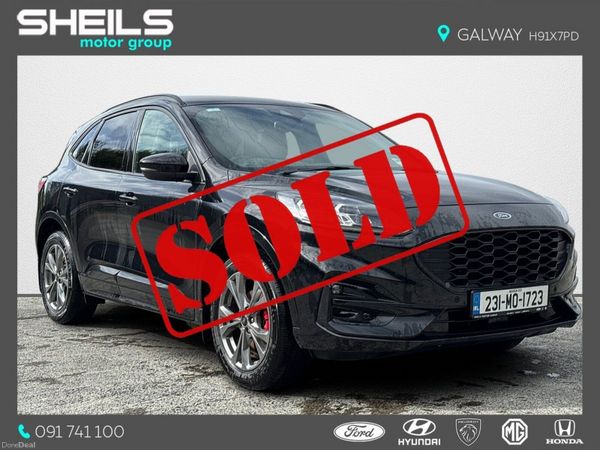 Ford Kuga SUV, Petrol Plug-in Hybrid, 2023, Black