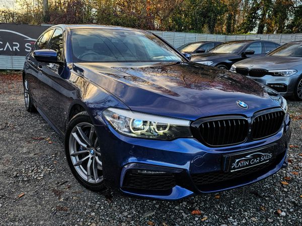 BMW 5-Series Saloon, Petrol Plug-in Hybrid, 2018, Blue