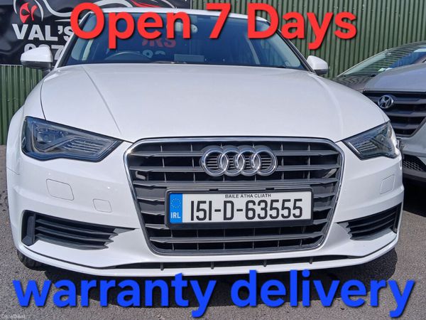 Audi A3 Saloon, Petrol, 2015, White