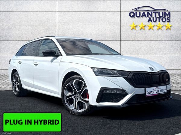 Skoda Octavia Estate, Petrol Plug-in Hybrid, 2021, White