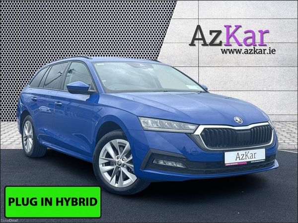 Skoda Octavia Estate, Petrol Plug-in Hybrid, 2022, Blue