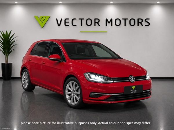 Volkswagen Golf Hatchback, Petrol, 2019, Red
