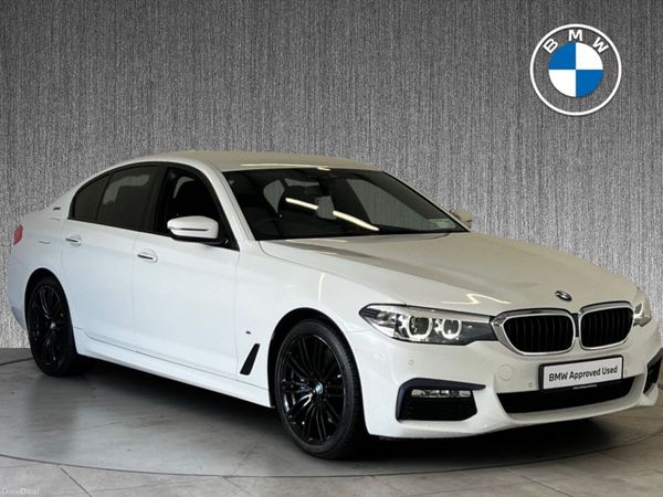 BMW 5-Series Saloon, Petrol Plug-in Hybrid, 2018, White