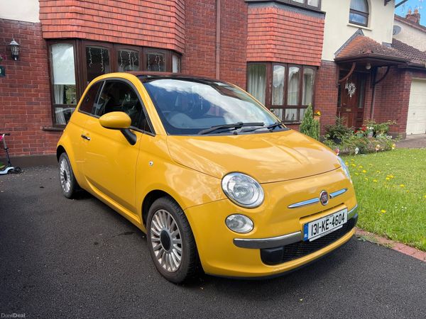 Fiat 500 Hatchback, Petrol, 2013, Yellow