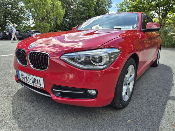 BMW 1-Series Hatchback, Petrol, 2015, Red