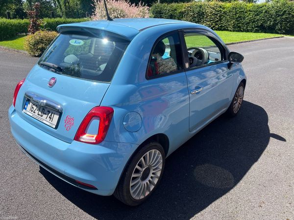Fiat 500 Hatchback, Petrol, 2016, Blue