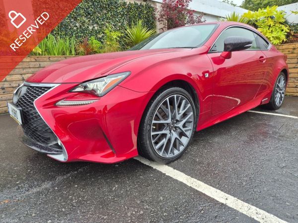 Lexus RC Saloon, Petrol Hybrid, 2017, Red