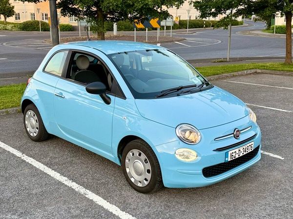 Fiat 500 Hatchback, Petrol, 2016, Blue