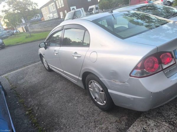 Honda Civic Saloon, Petrol Hybrid, 2008, Silver