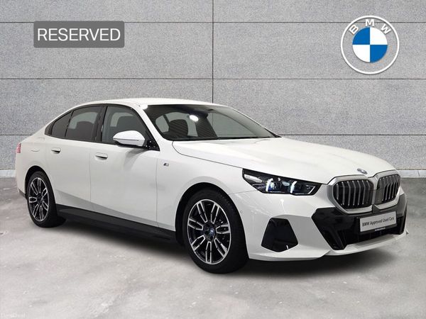 BMW 5-Series Saloon, Petrol Plug-in Hybrid, 2024, White