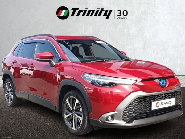 Toyota Corolla Cross SUV, Petrol Hybrid, 2022, Red