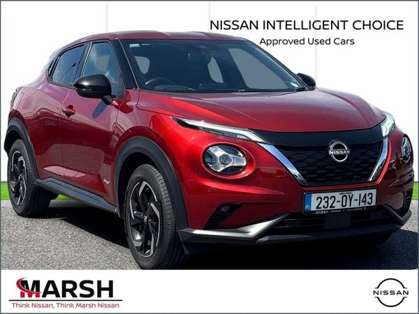 Nissan Juke SUV, Petrol Hybrid, 2023, Red