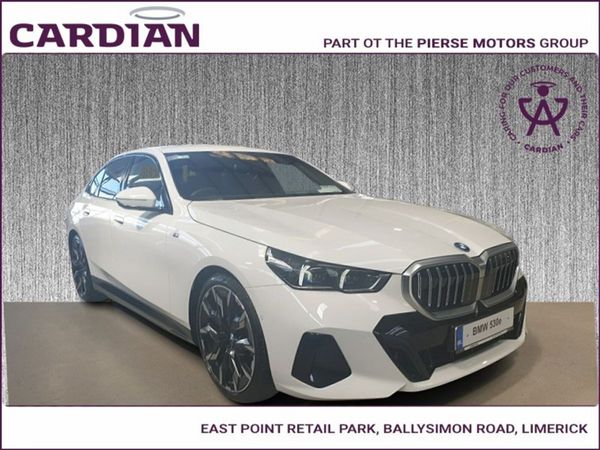 BMW 5-Series Saloon, Petrol Hybrid, 2026, White