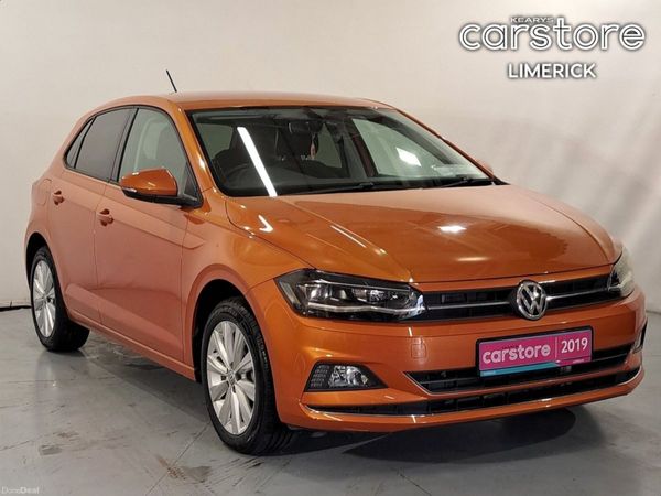 Volkswagen Polo Hatchback, Petrol, 2019, Orange
