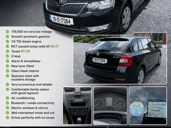 Skoda Rapid Hatchback, Diesel, 2015, Black