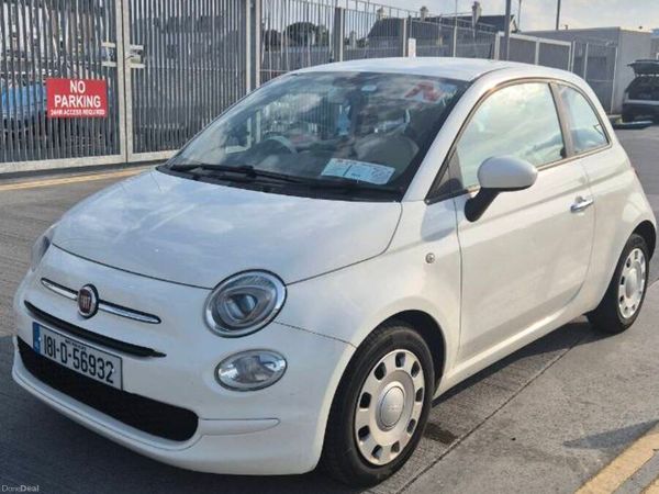 Fiat 500 Hatchback, Petrol, 2018, White