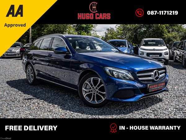 Mercedes-Benz C-Class Estate, Petrol Plug-in Hybrid, 2018, Blue