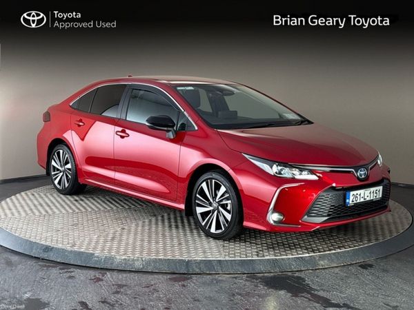 Toyota Corolla Saloon, Petrol Hybrid, 2026, Red