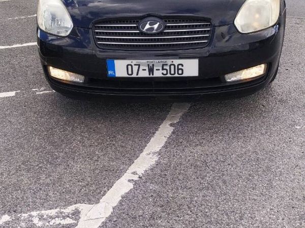 Hyundai Accent Saloon, Petrol, 2007, Black