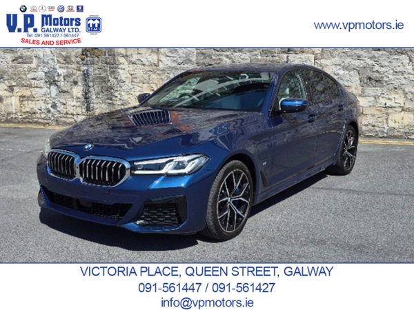 BMW 5-Series Saloon, Petrol Plug-in Hybrid, 2020, Blue