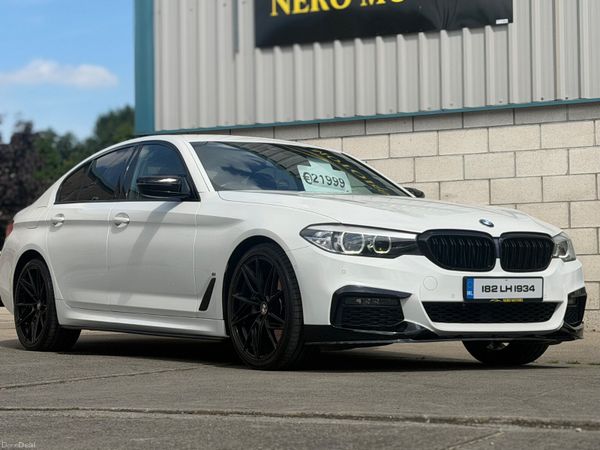 BMW 5-Series Saloon, Petrol Plug-in Hybrid, 2018, White