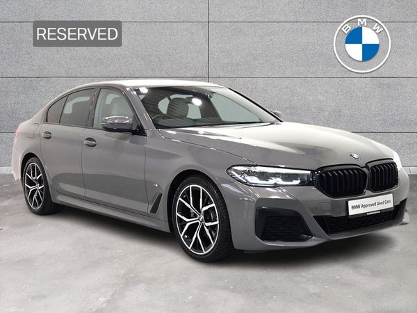 BMW 5-Series Saloon, Diesel Hybrid, 2021, Grey