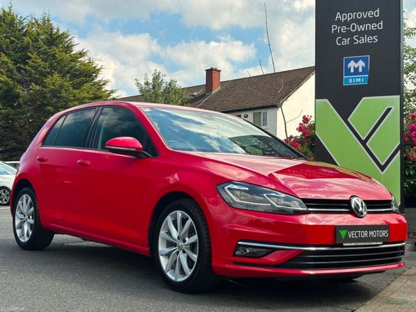 Volkswagen Golf Hatchback, Petrol, 2019, Red
