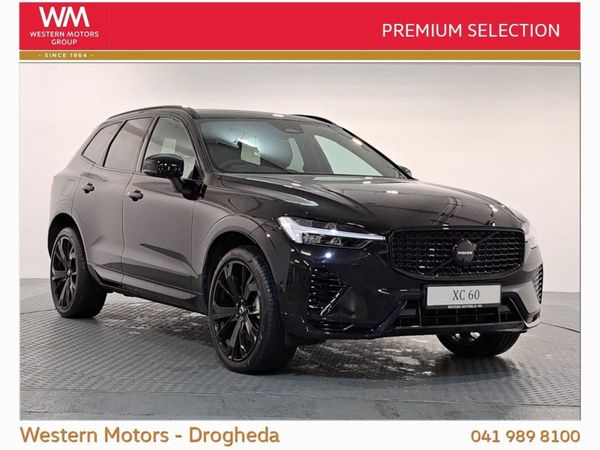 Volvo XC60 SUV, Petrol Plug-in Hybrid, 2024, Black