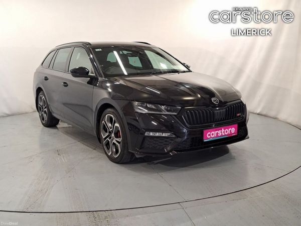 Skoda Octavia Estate, Petrol Plug-in Hybrid, 2022, Black