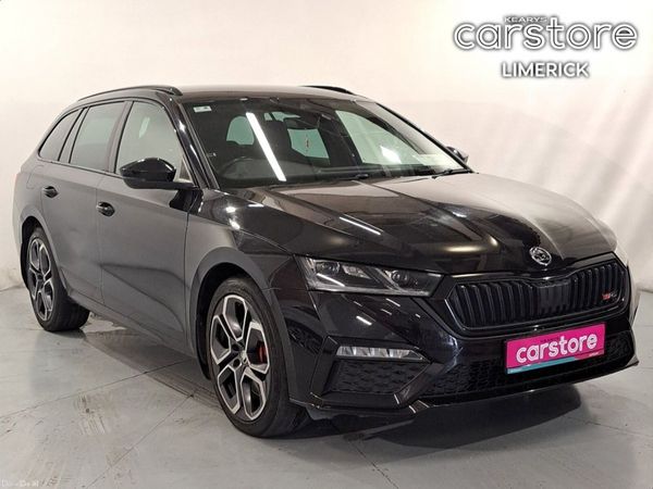 Skoda Octavia Estate, Petrol Plug-in Hybrid, 2022, Black