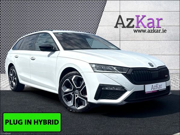 Skoda Octavia Estate, Petrol Plug-in Hybrid, 2021, White