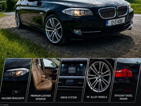 BMW 5-Series Saloon, Diesel, 2012, Black