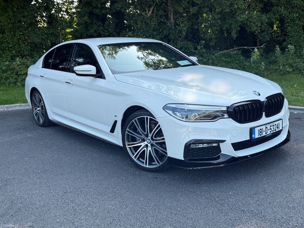 BMW 5-Series Saloon, Petrol Plug-in Hybrid, 2018, White
