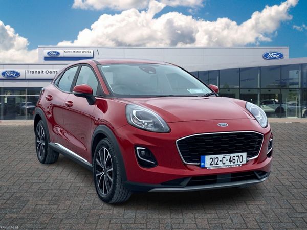 Ford Puma MPV, Petrol Hybrid, 2021, Red
